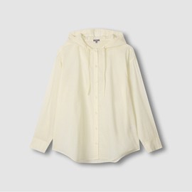 JAJU [JAJU] Women's Light Cotton Loose Fit Hooded Shirt (Choose 1 of 3)