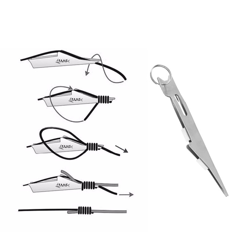 ZYAMY Tie Quick Knot 10cm Fishing Knot Tying Tool Quick