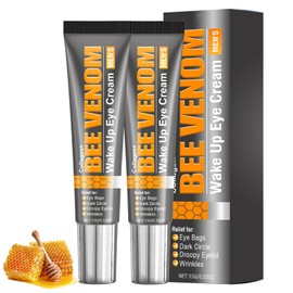 2 Stücke Bienengift Augencreme Bienengiftsalbe Multifunktional Augencreme Männer Leichte Textur Bienengift Wake up Augencreme Zur Bekämpfung von Augenringen,Schwellungen und Tränensäcken