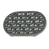 Minuteman International Cast Iron Oval Lattice Trivet,Black