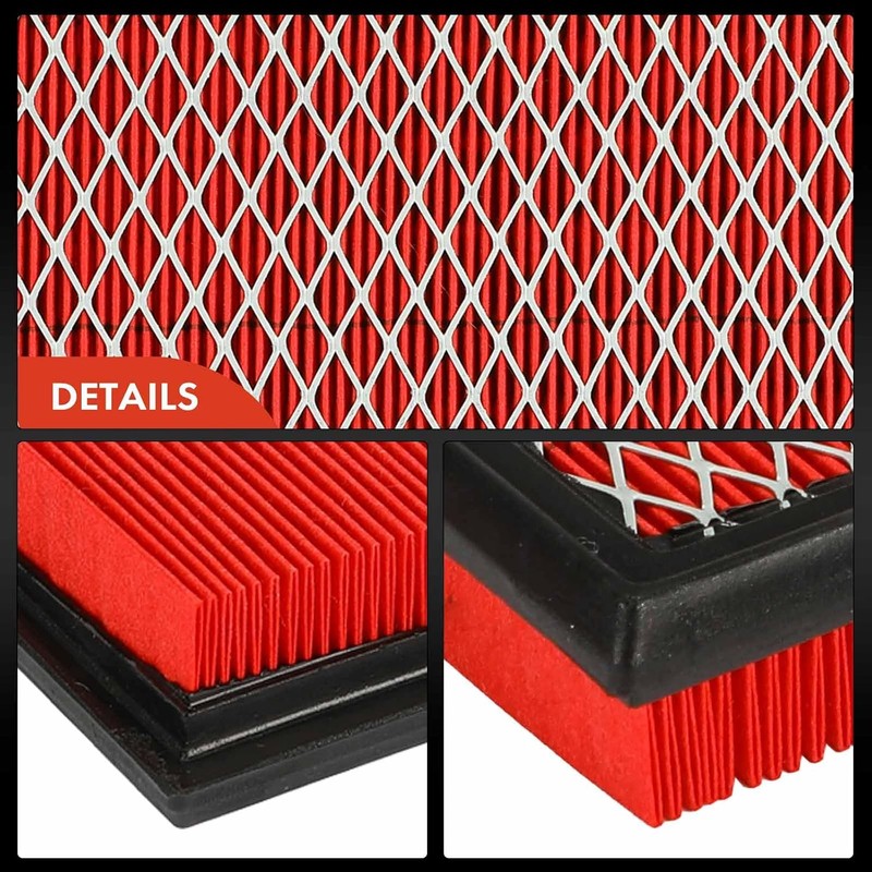 A-Premium 2PCS Filtros de Aire de Motor Preengrasados de Alto