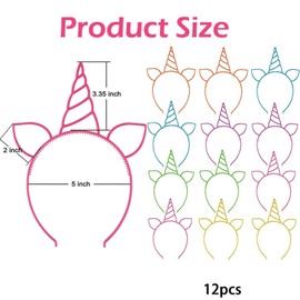 Unicorn Horn Headband Children, Unicorn Headband Children, Pack of 12 Headbands, Unicorn Headband, Unicorn Headband, Unicorn Headband, Unicorn Headband Children, Headband for Girls