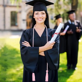 Graduation Cords, Pink Cords for Graduation 2025, Graduation Honor Cord with Tassel, 67" Polyester Honor Rope Belt for Graduates Bachelor Gown Graduation Decorations Party Supplies College