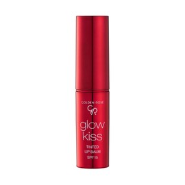 Golden Rose Cosmetics Glow Kiss Tinted Lip Balm with SPF15, Vegan Formula (Strawberry)