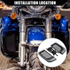 X AUTOHAUX Motorcycle LED fairing lower grille indicator light for