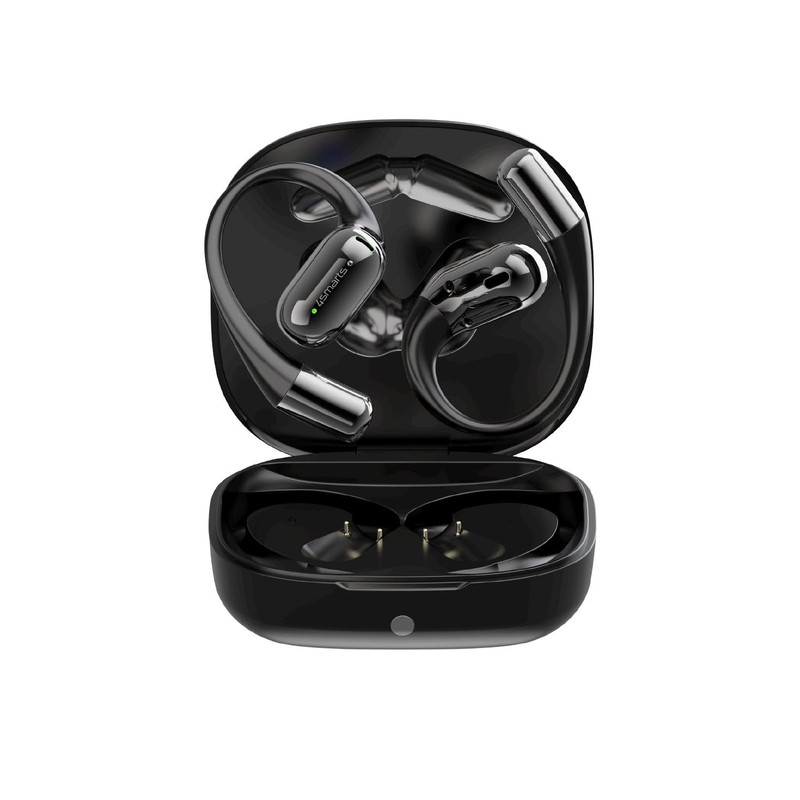 4smarts Open-Ear Bluetooth Kopfhörer SkyBuds AI Screen,schwarz