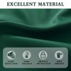 DONREN Hunter Green Blackout Thermal Insulating Window Curtain Panels for