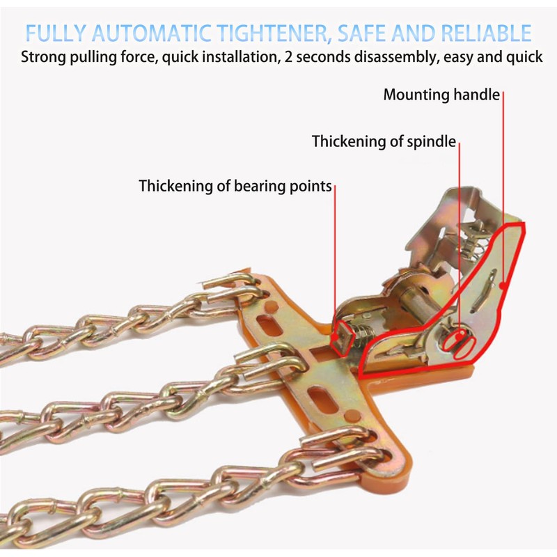 Snow Tire Chains, Universal Car Emergency Anti Slip Snow tire