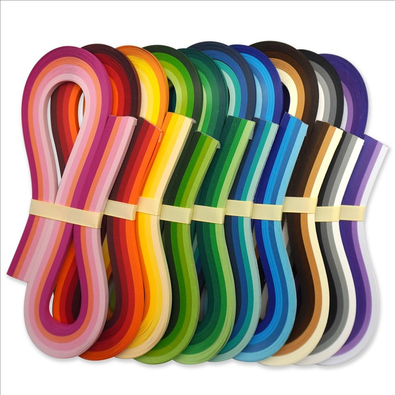 JUYA QP540C40H-07 Thick Multicolor Quilling Strips Set, 160+ GSM 40
