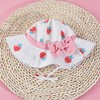 Girls' Sun Hat Kids Adjustable Hat with Wide Brim Sun