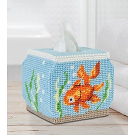 MARY MAXIM Plastic Canvas XSTCH, Fish Bowl (7 Count)