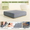 Gwremzlox，Shower Seat Cushion, Soft Chair Pad for Elderly Bathing，Easy to