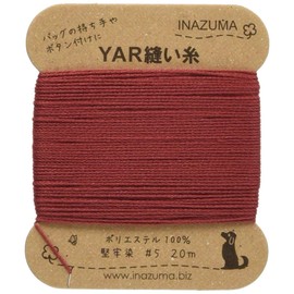 Inazuma Lightning Yar Threads 5 Count 20 m Roll # 2 Red yar5 – 2