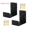 YMSZGBZG Heavy Duty Mantel Brackets，Floating Shelf Fireplace Bracket，U-Shaped Beam-Style Mantel