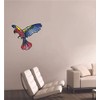 Design With Vinyl – Multicolur Flying Parrot Vinyl Stained Glass
