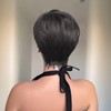 SAEIALL Short Pixie Cut Wig Human Hair for Black Women