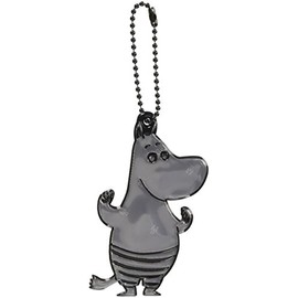 Glimmis Moomin Black BK Scandinavian Reflector Keychain Retroreflective Material