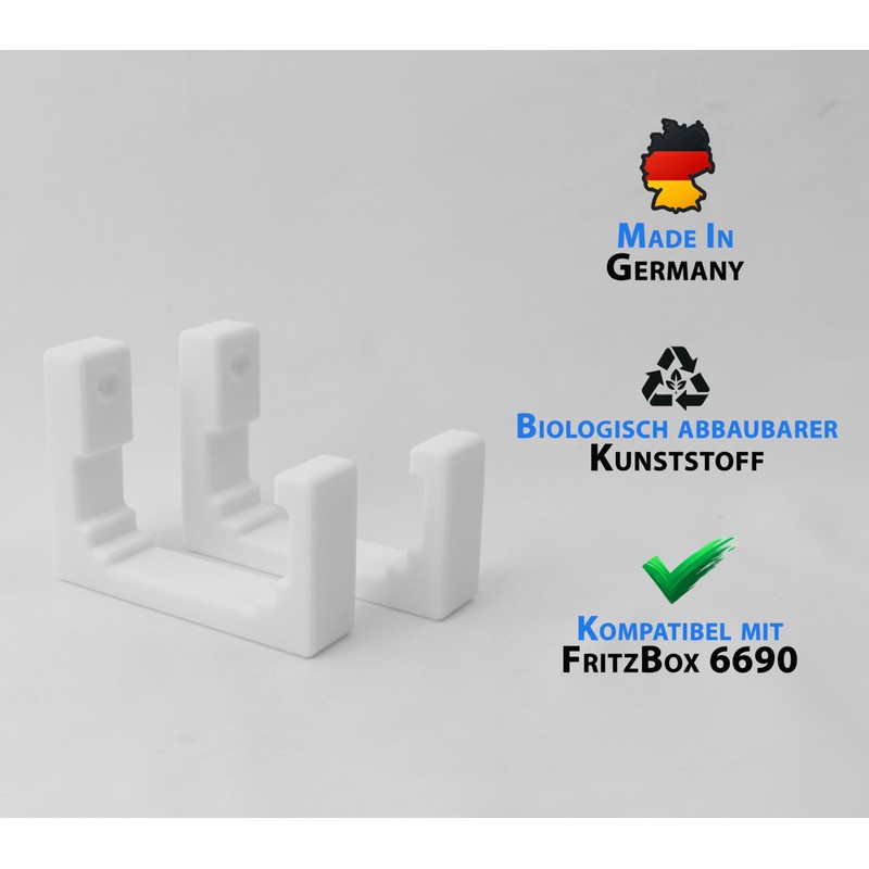 Naturalspring Customised Wall Mount for Fritzbox 6690 6590 6591 Cable