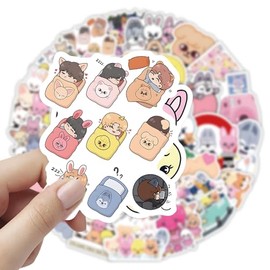 Kpop Stickers Pack for Girls，Funny Kpop forTeen，Vinyl Waterproof Sticker for Laptop，Water Bottles，Hard Hat，Skateboard，Birthday Decorations Gifts for Kids/Adults (Vocal)