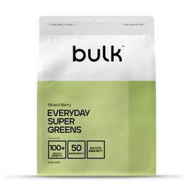 Bulk Everyday Super Greens Powder, Berry Mix, 60 Servings, With 50 Vitamins, Minerals & Superfoods, Rich in Vitamin C, D & B12, Supports Immunity & Wellbeing