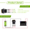 EPLZON Pack of 4 12V 20A Waterproof Round Toggle Switch