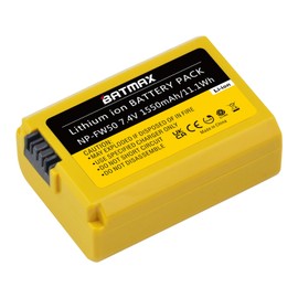 Batmax NP-FW50 Battery Compatible for Sony NEX-3, NEX-3N, NEX-5, NEX-5N, NEX-5R, NEX-5T, NEX-6, NEX-7, NEX-C3, NEX-F3, SLT-A33, SLT-A35, SLT-A37, Alpha 7, a7, Alpha 7R, a7R, Alpha a3000,a5000,a6000
