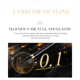 Liquid Eye Liner, Easy To Use Eyeliner Pen, Waterproof and Smudge Proof, Longlasting Liner Stays On All Day & Night, Goes On Smoothl Without Smudging or Skipping (Dark Coffee)