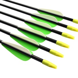 Fiberglass Practice Arrows Archery 26 Inch Target Shooting Safety Recurve Bows Suitable for Youth Children Woman Beginner 6 PCS