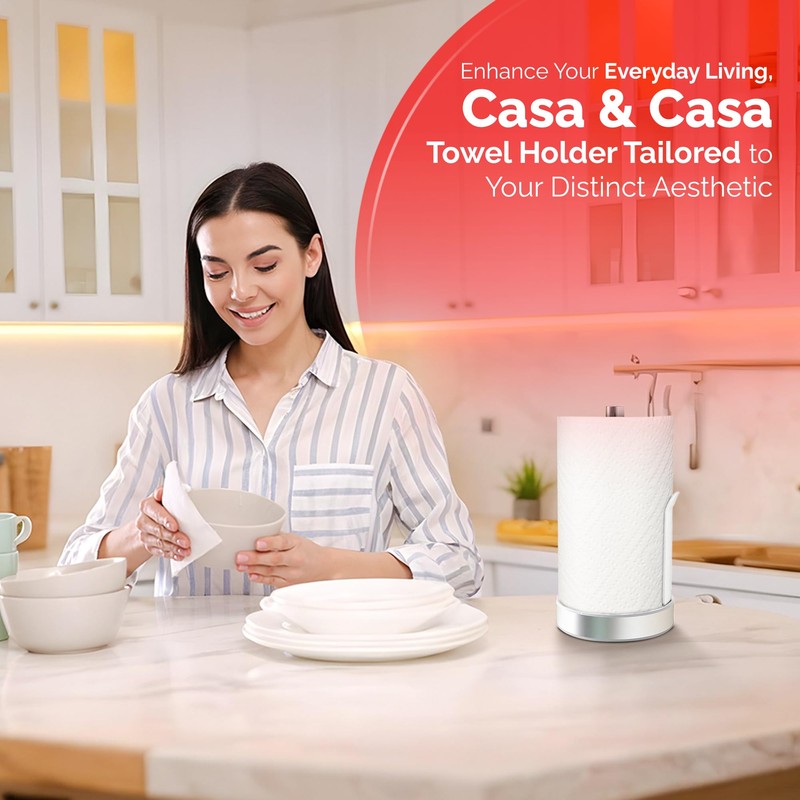 Casa & Casa Pacific Kitchen Towel Holder, Free Standing Paper