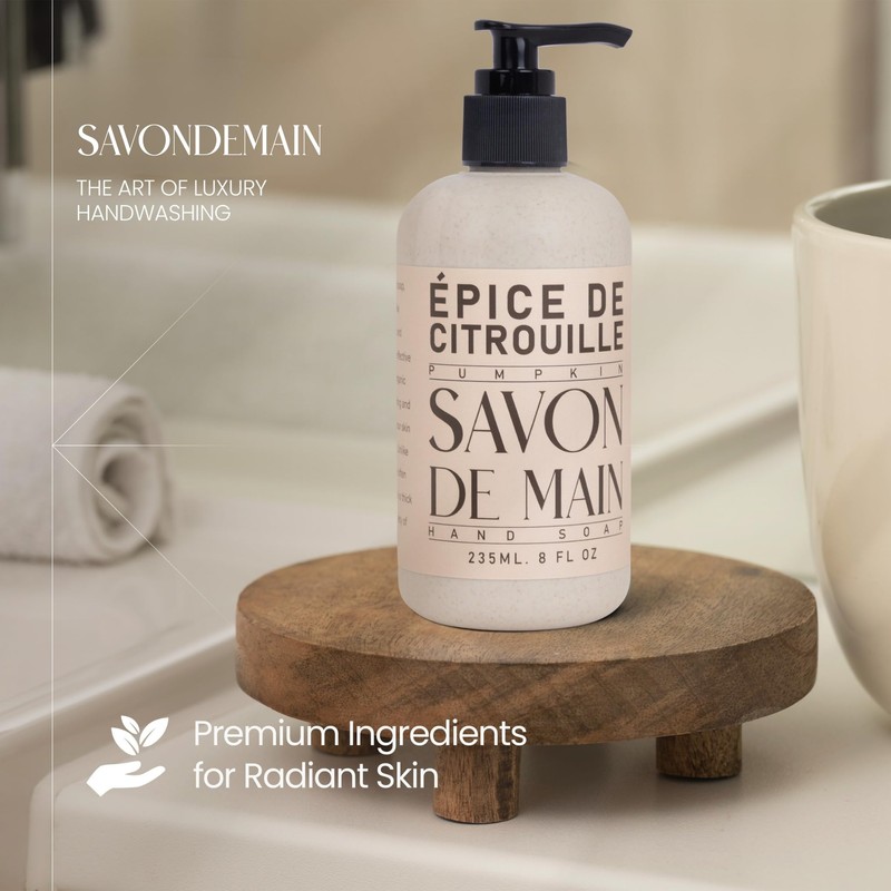 SAVONDEMAIN Liquid Hand Soap, All Natural Hand Soap Moisturizing Hand