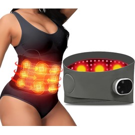Cinturón de Terapia de Luz Roja, Terapia de Luz Infrarroja para el Alivio del Dolor Corporal Uso en el Hogar Cinturón de Terapia de Luz Roja para la Cintura Espalda Hombro Relajación muscular