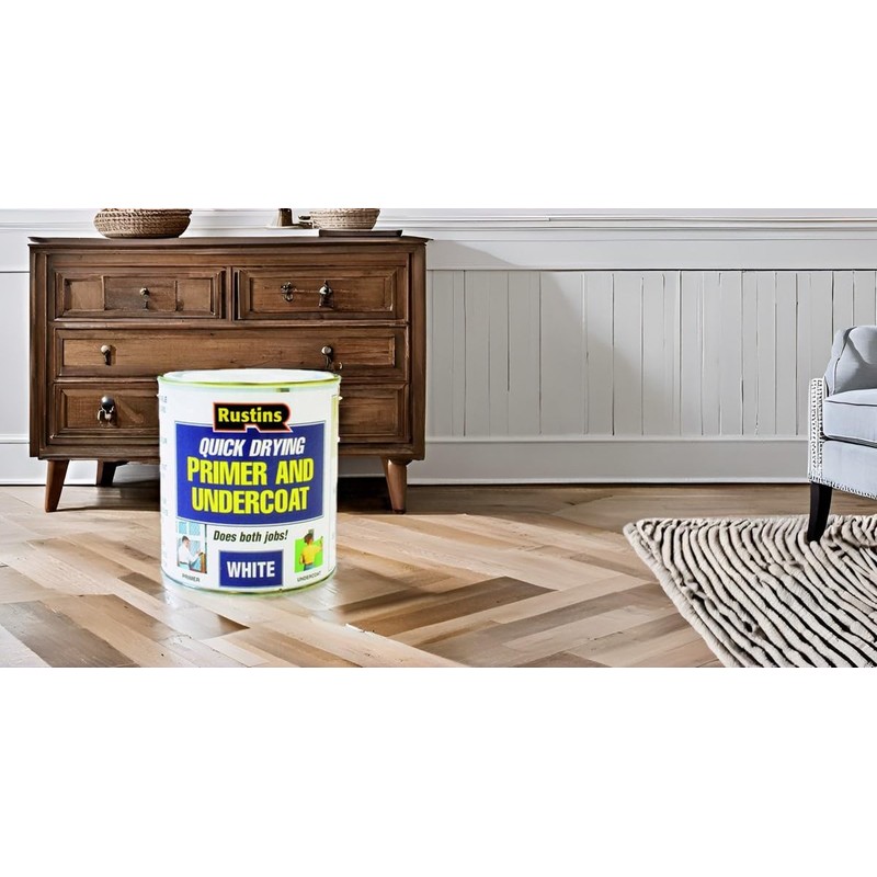 Rustins Quick Drying Primer And Undercoat White 1L