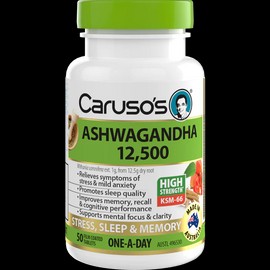 Caruso's Ashwagandha 12,500mg 50 Tablets