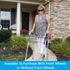 ProBasics Aluminum Lightweight Walker with Wheels, Walker for Seniors, Lightweight