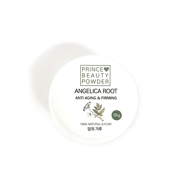 Prince Natural Beauty Powder for facial mask with 100% Cotton Facial Gauze Mask 10 sheets (Angelica Root 당귀 2.29oz)