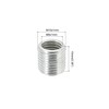 sourcing map Thread Reducing Nuts Insert M10 x 1mm Male