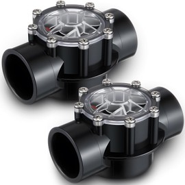 Dreyoo 2 Pack Pool Check Valve Compatible with Jandy/Pentair 2-Inch to 2-1/2-Inch Check Valve,180-degree Regulator Positive Seal & Non Lube Pump Flow Regulator for Swimming Pools and Spas