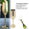 304 Stainless Steel Wine Goblet Champagne Glasses Drinking Cups 220ML