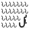 HUHOLE 100 Pack Pegboard Plastic Hooks – J Shape Peg
