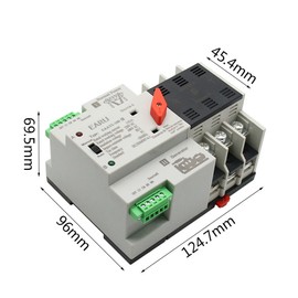 Household Power Transfer Switch Dual Power Manual Automatic 2 Modes Compact Automatic Transfer Switch