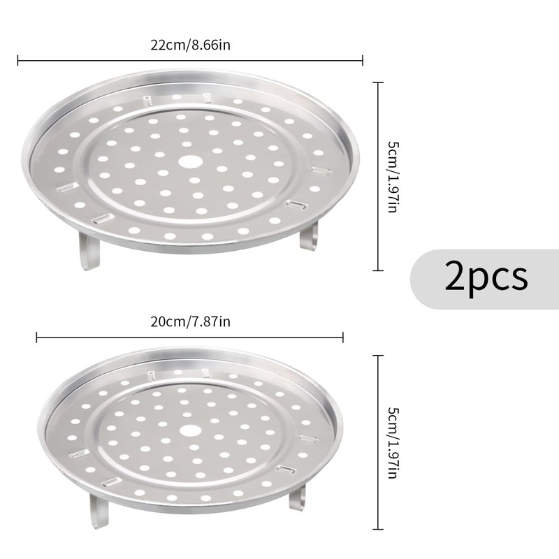 Luckious Brand Steam Rack - 20cm and 22cm Multifunction Stainless