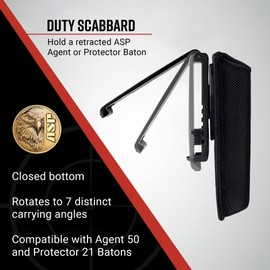 ASP Duty Scabbard for A50 or P21 Expandable Batons, Law Enforcement and Police Baton Case