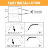 Front & Rear Fender Liner Fender Trim Extension Protector for