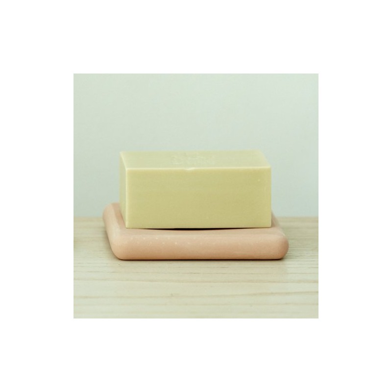 soil Diatomaceous Earth Soap Dish Square White