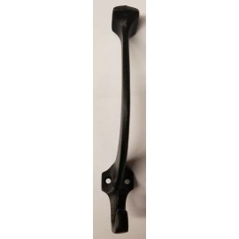 Furniture Knowledge Cast Iron Single Front Mount Coat Hook costumer black rack hat hanger arts craft