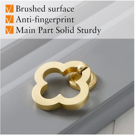 Ruiao 12 Pack 55mm Cupboard Knobs Cabinet Knobs Drawer knobs, Gold Zinc Alloy Drawer Knobs,Dresser Knobs with Screws,Cupboard Knobs for Kitchen,Bathroom