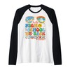 Groovy Hello High School We Back Sunglass Teacher Girls Raglan