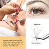 QUEWEL Premade Lash Fans, 8D Premade Fans Eyelash Extensions 0.07mm