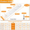 16 Pack 3 inch White Flat Bracket Straight Brace -