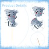 36 Pcs Tornado Birthday Party Decorations, Cute Grey Tornado Themed